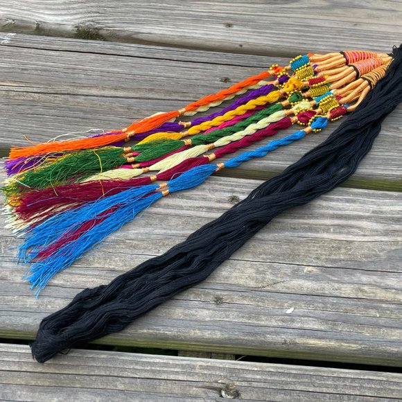 Paranda Hair Accessory Black Multi Color Tradition - Picture 5 of 5